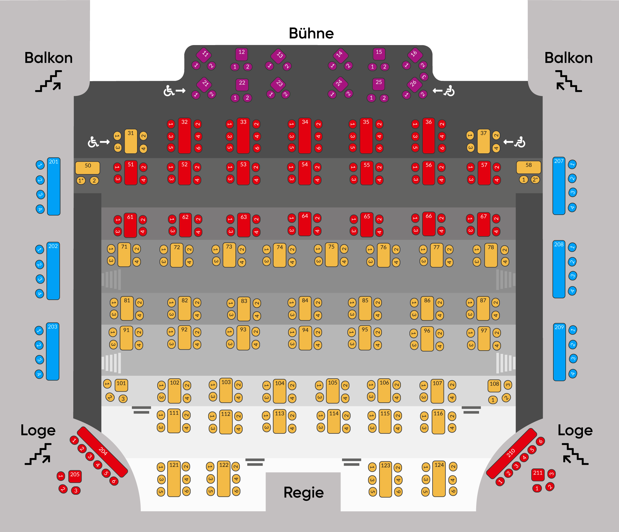 GOP Bad Oeynhausen Saalplan 2026