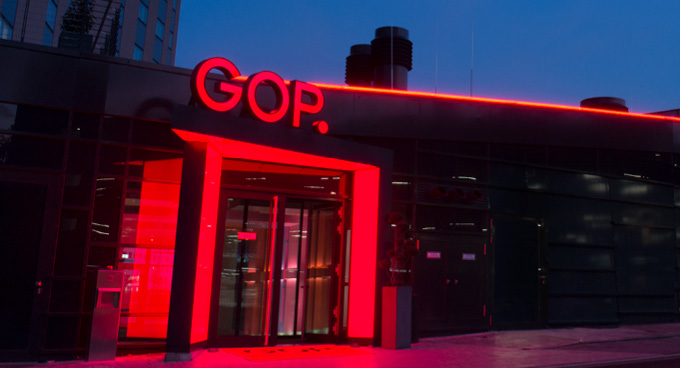 Außenansicht des GOP in Bonn für eine Hochzeit