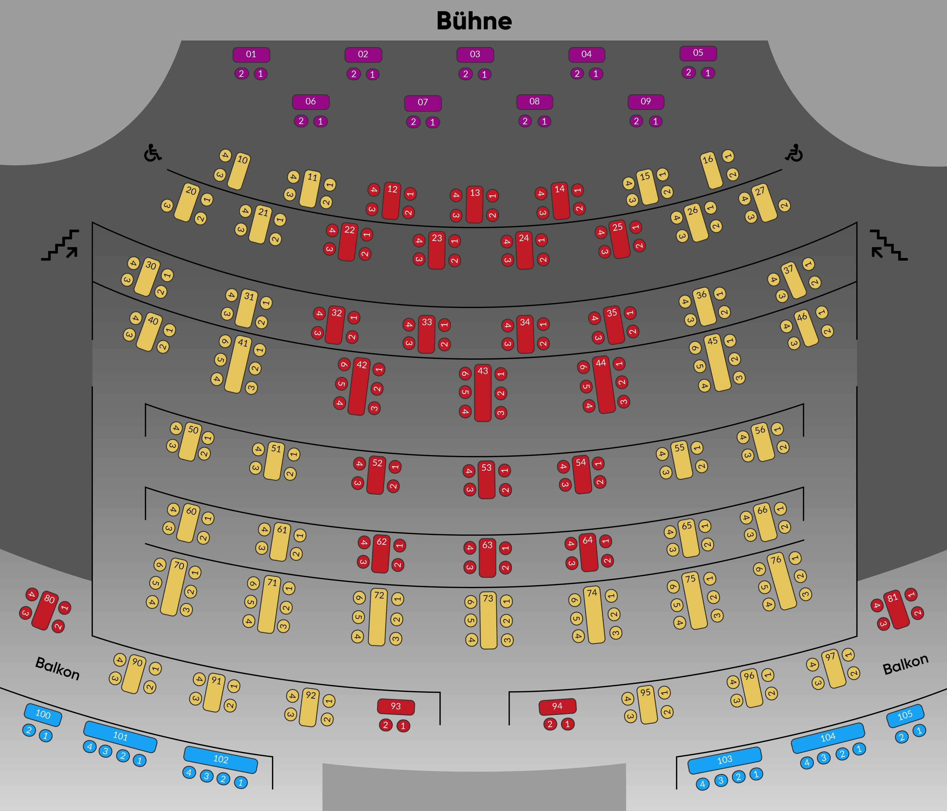 GOP Essen Saalplan Sommer 2026
