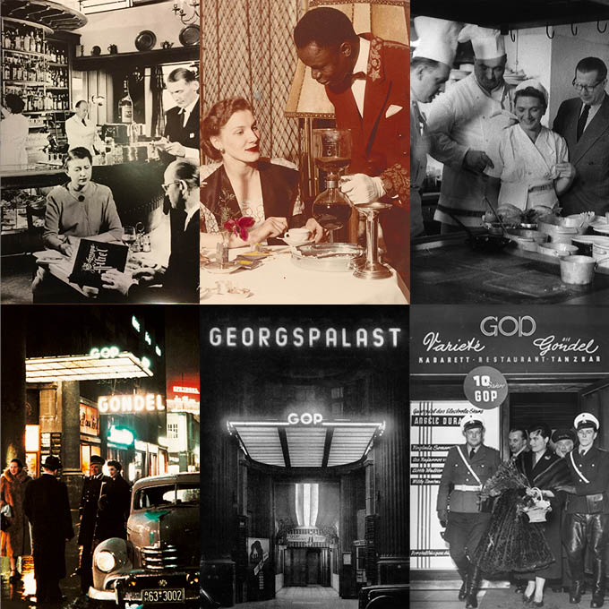 Eingang GOP und Gondel in den 1950er Jahren